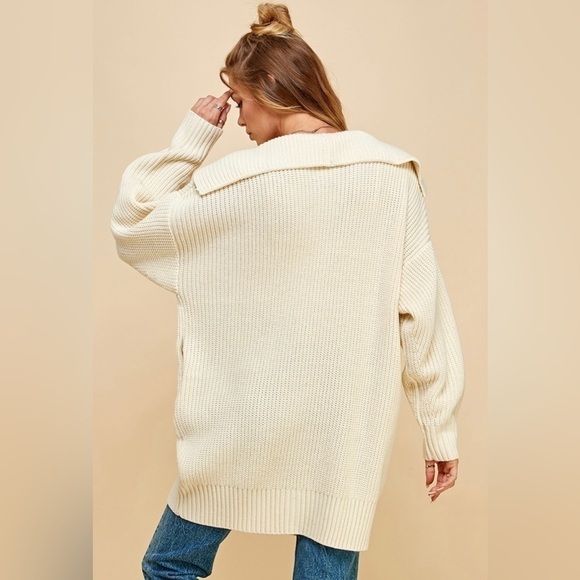 Beautiful… Ivory Long Cardi - Picture 5 of 6